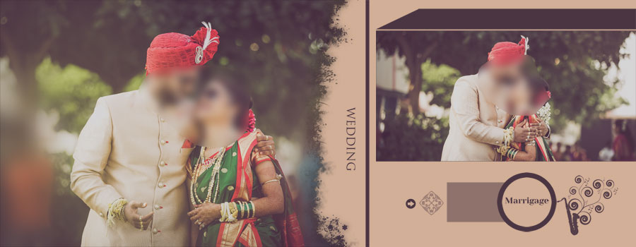 14x36 Wedding Album PSD Free Download in Western Look