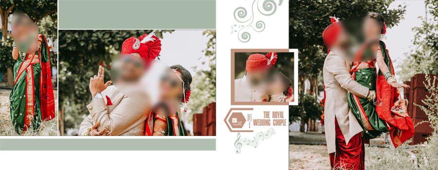 14x36 Wedding Album PSD Free Download in Western Look