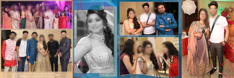 professional wedding photo album PSD for family portraits