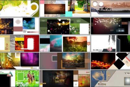20 Free 12x36 Wedding Album Design Backgrounds PSD