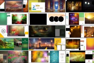 20 Wedding Album Background 12x36 PSD Free Download