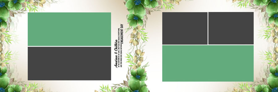 Elegant Floral Wedding Album Design
