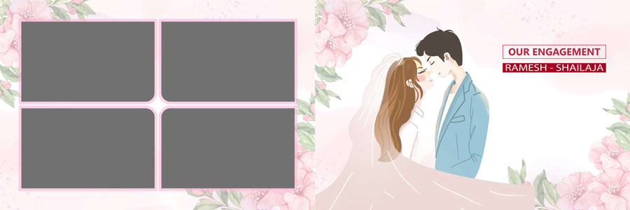 Engagement Moments 12x36 Album PSD Templates Free Download Engagement Moments 12x36 Album PSD Templates