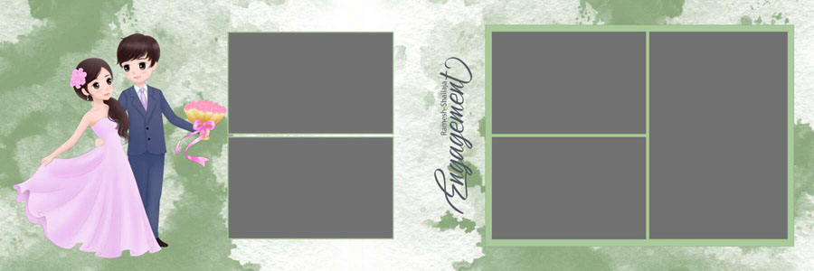 Engagement Moments 12x36 Album PSD Templates Free Download Engagement Moments 12x36 Album PSD Templates