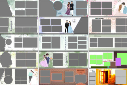 Engagement Moments 12x36 Album PSD Templates Free Download