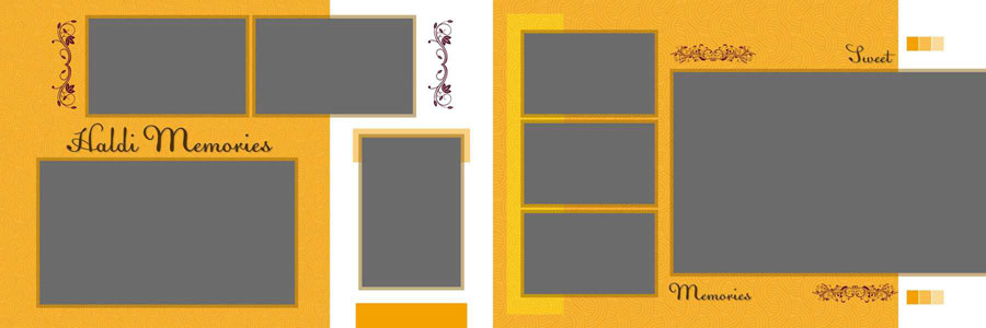Haldi Ceremony 12x36 Album PSD Templates Free Download Haldi Ceremony 12x36 Album PSD Templates