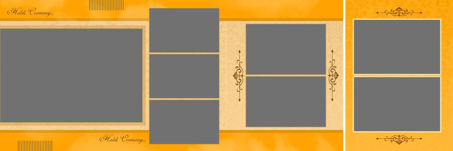 Haldi Ceremony 12x36 Album PSD Templates Free Download Haldi Ceremony 12x36 Album PSD Templates