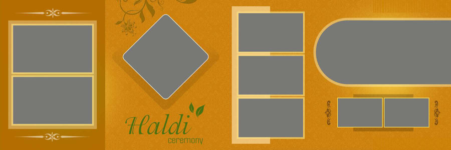 Haldi Ceremony 12x36 Album PSD Templates Free Download Haldi Ceremony 12x36 Album PSD Templates