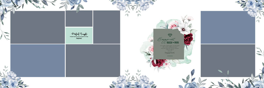 Latest Floral Wedding Album PSD 12x36 Designs 2025