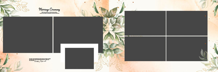 Latest Floral Wedding Album PSD 12x36 Designs 2025