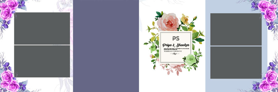 Latest Floral Wedding Album PSD 12x36 Designs 2025