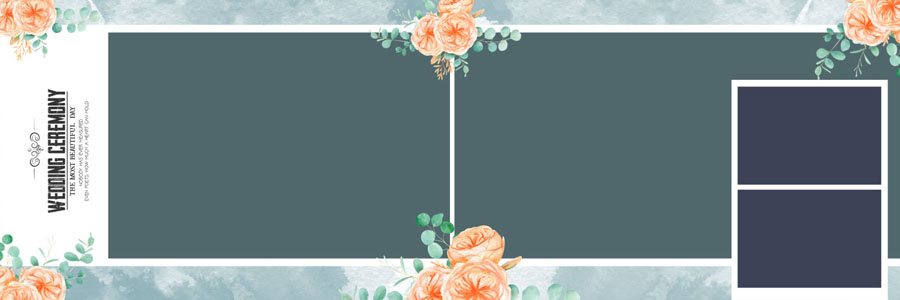 Latest Floral Wedding Album PSD 12x36 Designs 2025