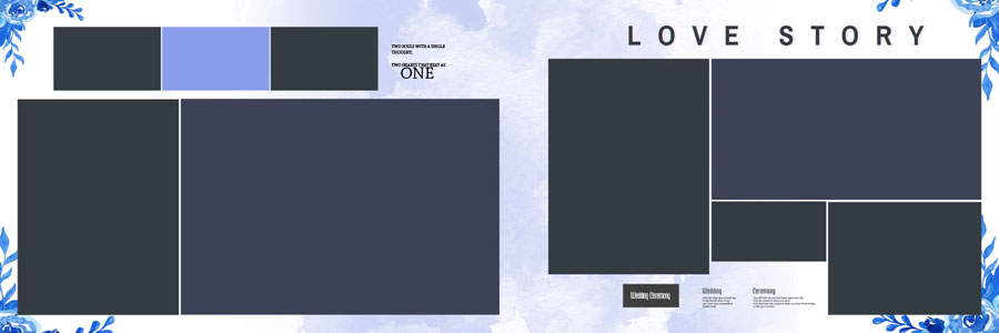 Latest Floral Wedding Album PSD 12x36 Designs 2025