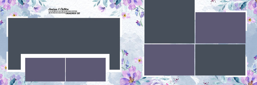 Latest Floral Wedding Album PSD 12x36 Designs 2025
