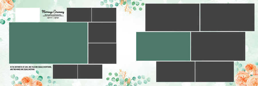 Latest Floral Wedding Album PSD 12x36 Designs 2025