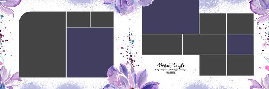 Latest Floral Wedding Album PSD 12x36 Designs 2025
