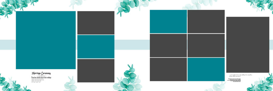 Latest Floral Wedding Album PSD 12x36 Designs 2025