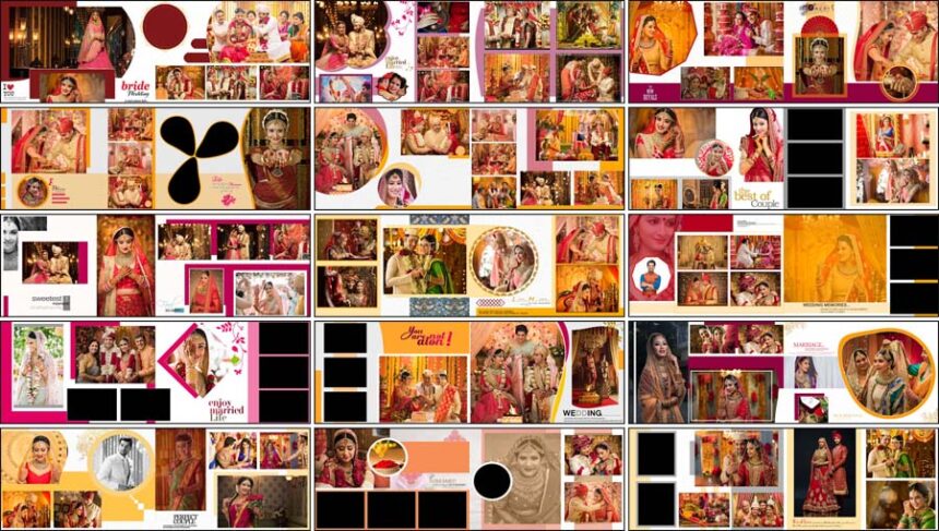 20 Vidhi Wedding Album Design 12x36 PSD Templates