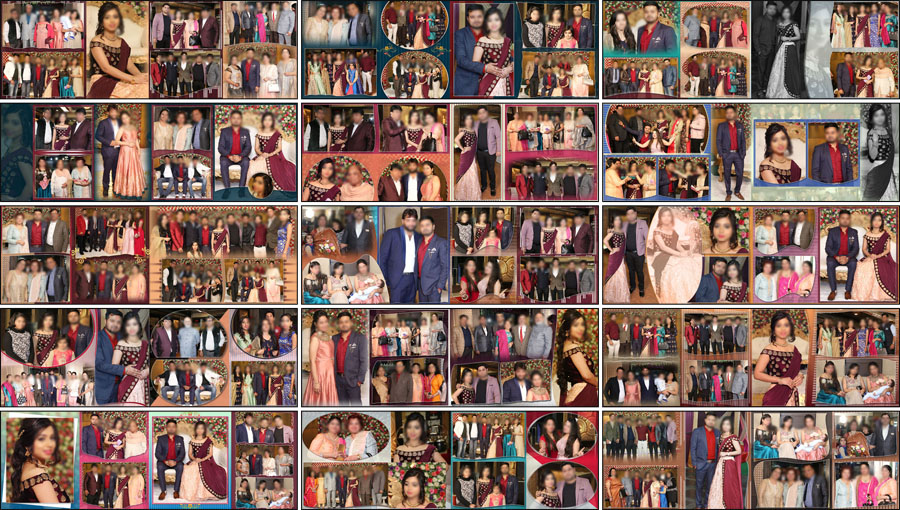 12x36 Reception Photo Album Design PSD Templates 12x36 Reception Photo Album Design PSD Templates