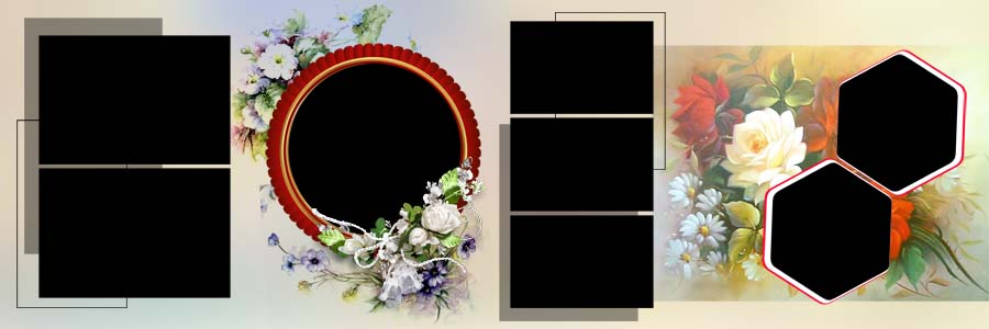 Elegant 12x36 Wedding Album Design PSD Layouts Free Download