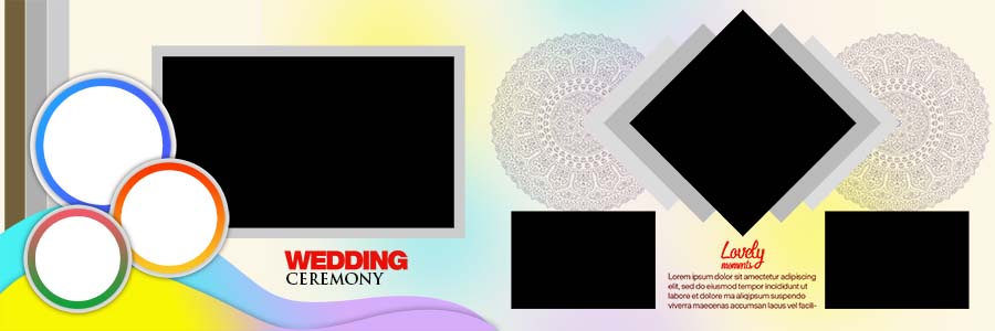 Elegant 12x36 Wedding Album Design PSD Layouts Free Download