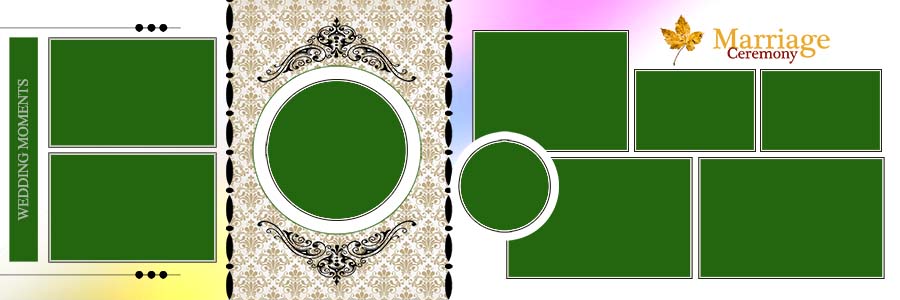 Elegant 12x36 Wedding Album Design PSD Layouts Free Download