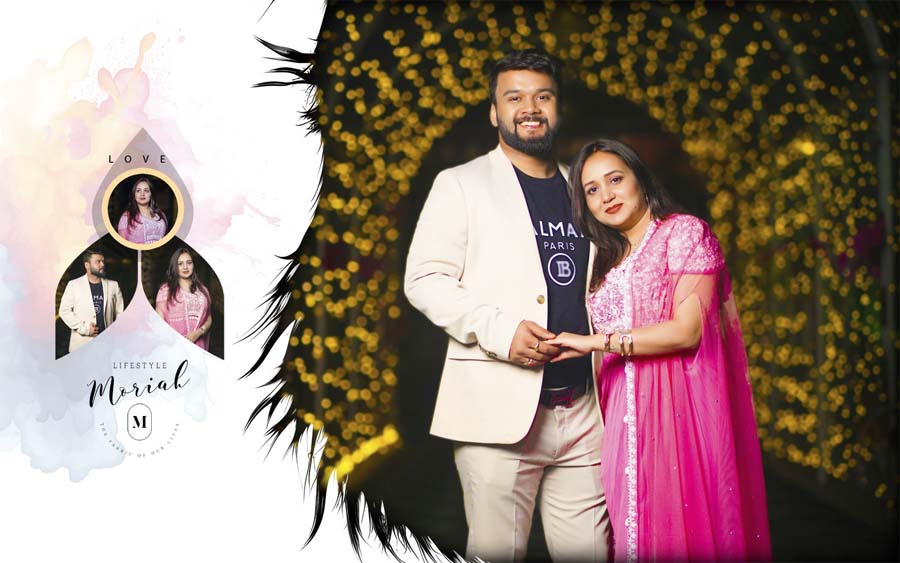 Premium Indian marriage album cover 12x18 PSD template