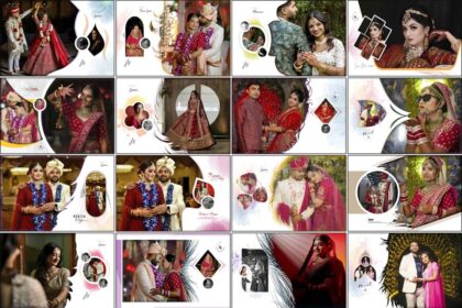 25 Indian Wedding Album Cover 12x18 PSD Templates