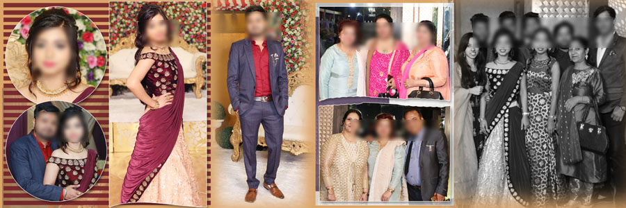 elegant wedding reception album design psd layout