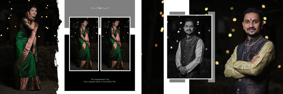 Wedding album DM design 12x36 for Maharashtrian rituals