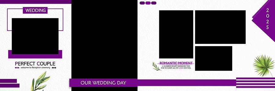 Professional marriage album design PSD free download