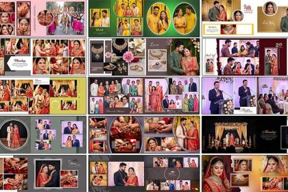 Free 20 Best Wedding Album Design 12x36 PSD Templates