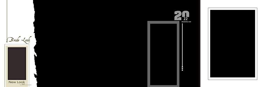 Premium wedding photography album template PSD free download