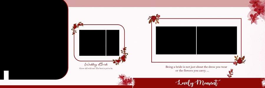 Creative wedding photography album PSD for memorable moments