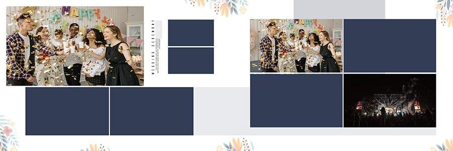 Professional marriage album design PSD for studio album projects