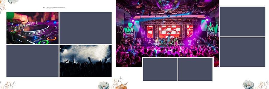 Modern album design PSD for professional photography studio work