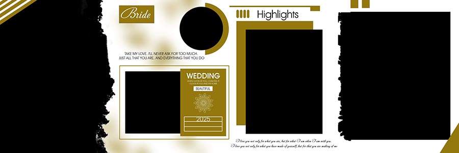 Best wedding album PSD collection with creative album layouts