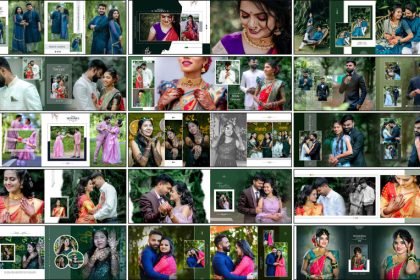 20 Elegant Marriage Album Design PSD Templates 12x36