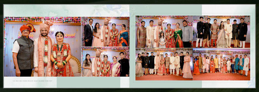 Free traditional album design PSD for wedding photography