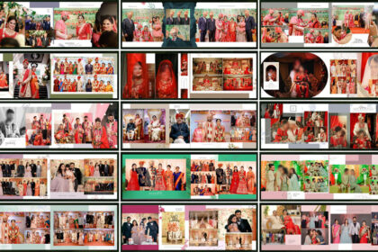 20 Free Traditional Wedding Album Design PSD 12x36