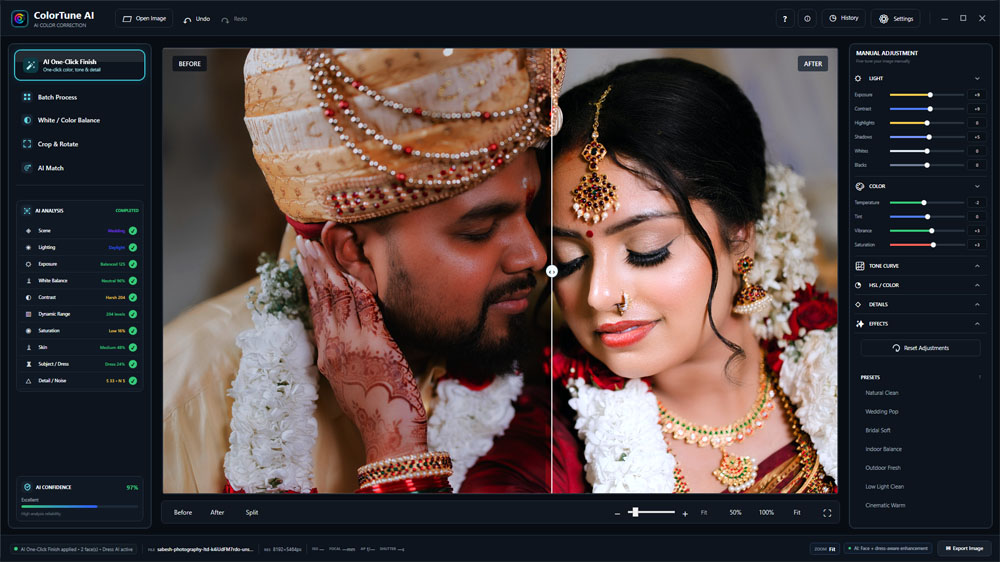 ColorTune AI Photo Color Correction Software