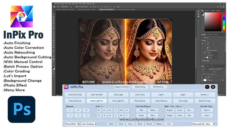 InPix Pro: One Click Photo Finishing & Color Correction Software
